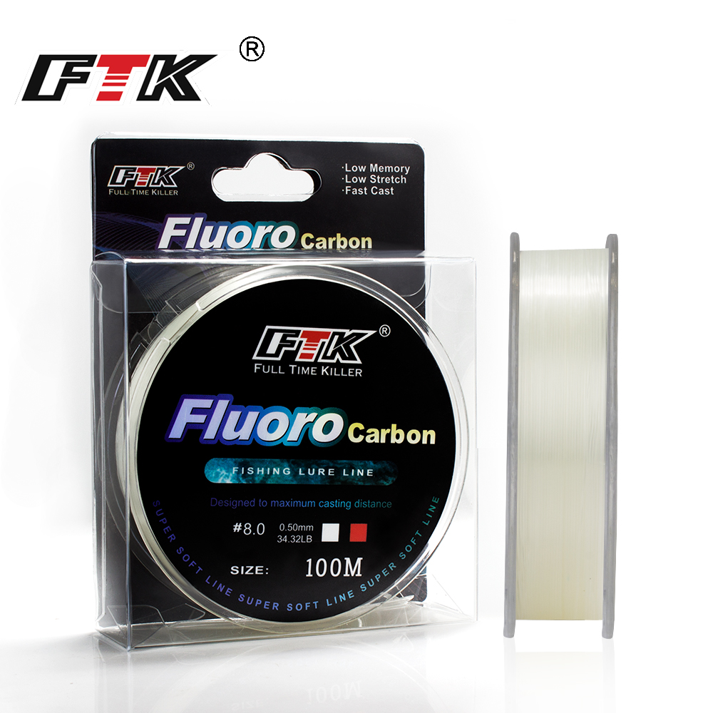 خيط صيد FTK بطول 100 متر، قوة  - مراجعة Copolymer Line وسعره