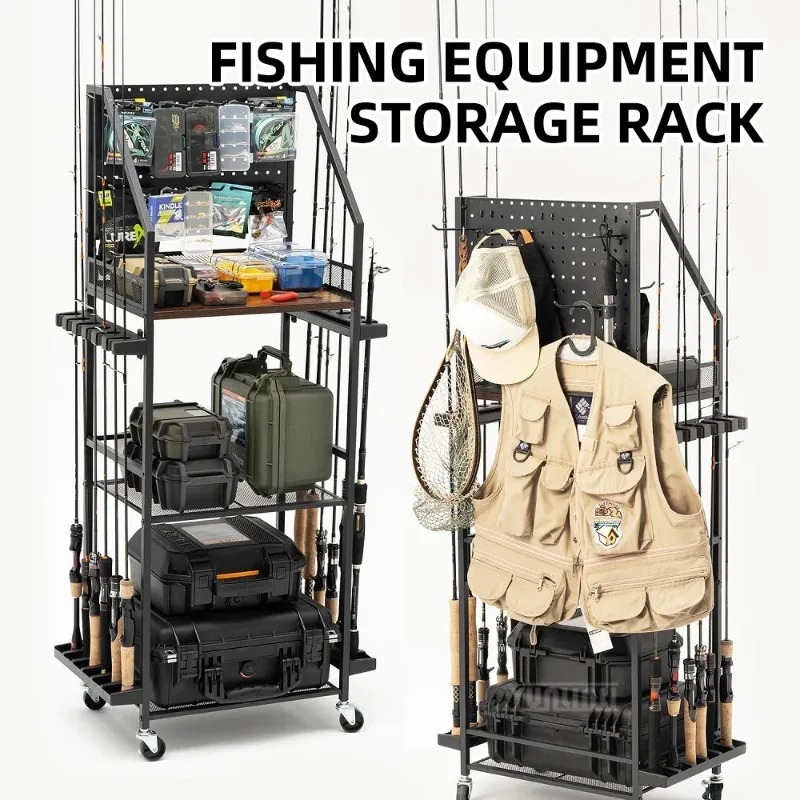 رف تخزين معدات الصيد، حامل لقض - مراجعة Fishing Line Spool وسعره